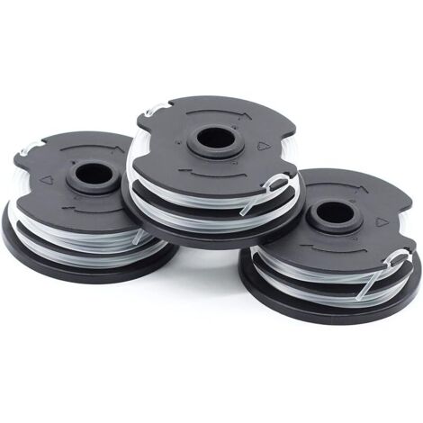 Lot de 3 bobines de fil de rechange pour coupe-bordure sans fil LIDL Parkside PRTA 20-Li A1, B2, C3, PRT 550 A1, A3, PRT 300 A1-2 x 4 m, 1,6 mm (1/5)