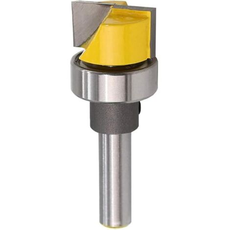 8 mm Tige Fraise à Surfacer Fraise à Raboter avec Roulement à Billes Fraise à Affleurer Fraise a Copier Carbure de Tungstène Fraise Defonceuse a Bois Routeur Bits Fraise de Nettoyage du Fond (1/5)