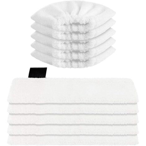 10 Pack Lingette pour Nettoyeur Vapeur Karcher Easyfix SC2 SC3 SC4 SC5, Bonnettes Microfibre pour Easy Fix Vapeur (1/5)