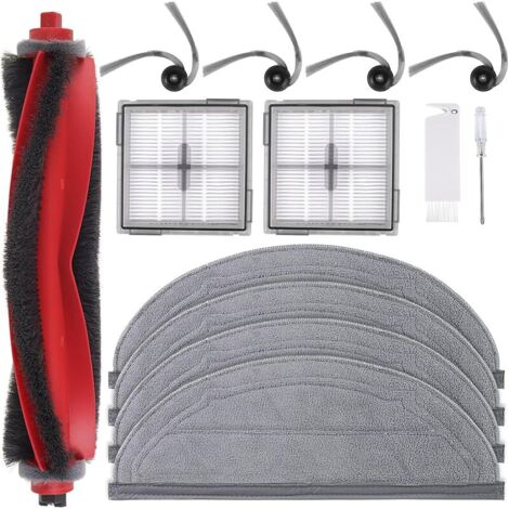 Q10S5 Accessoires de Rechange Compatibles avec Roborock Q10 S5/S5+ Aspirateur Robot Laveur, 1 Brosse principale, 2 Filtres, 4 Brosses Latérales, 4 Serpillières (1/5)