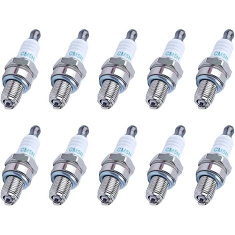 10 Pièces Bougies d'allumage CM5H pour Honda GX25 GX35, pour Shindaiwa 3699-91867 Red Max 369991867,506615101,54426090 Souffleurs Débroussailleuses Coupe-Bordures Tronçonneuses (1/5)
