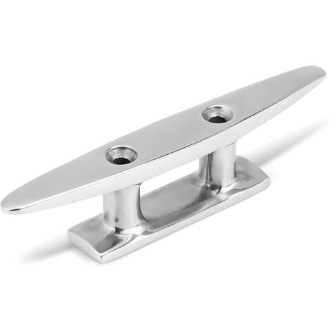 Taquet en Acier Inoxydable pour Bateaux 15cm, Taquet Bateau Taquet D'amarrage Crochet à Taquet Taquet Amarrage Corde de Mât de Drapeau pour Bateaux Yachts, Mât de Drapeau (1/5)