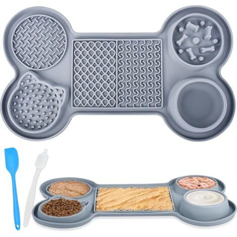Tapis anti-fuite pour chien et chat 6 en 1 Slow Feeder Gamelle pour chien (1/5)