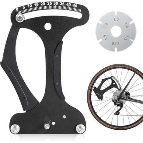 Jauge de Tension de Rayon de Vélo, Outil de Mesure de Tension pour Rayons de Vélo Outil de Calibrage d'Outil de Mètre de Tension de Rayon pour Problèmes de Roue de Diagnostic - Noir (1/5)
