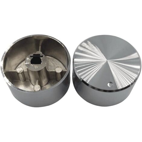 Lot de 4 boutons ronds en acier inoxydable pour cuisinière à gaz (1/5)