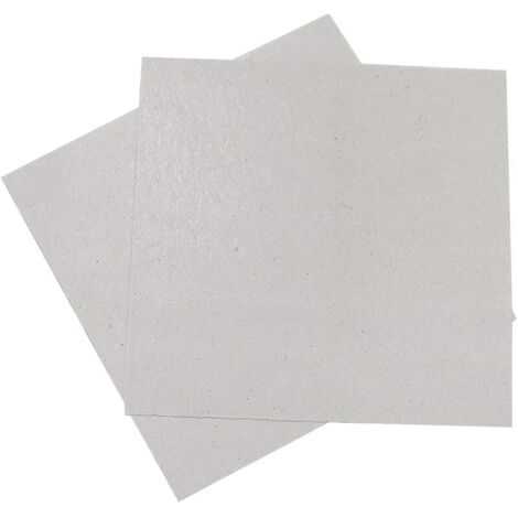 Lot de 2 feuilles de mica pour four à micro-ondes - 13 x 13 cm - Convient à tous les fours à micro-ondes - Épaisseur : 0,4 mm (1/5)
