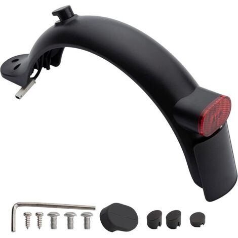 Garde-boue arrière pour scooter Xiaomi M365 1S Pro 2 avec pare-éclaboussures en caoutchouc et vis avec bouchons (1/5)