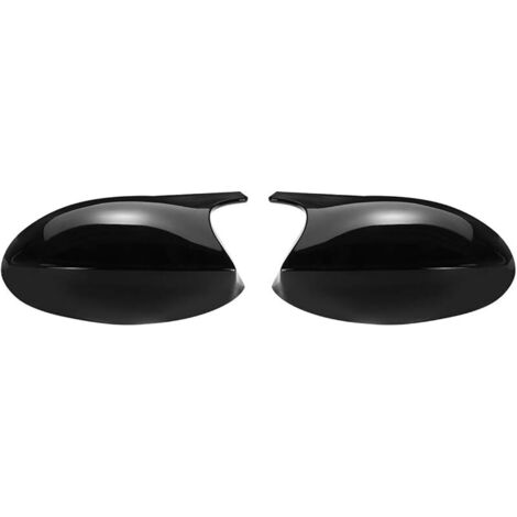 2 Pcs Voiture Rétroviseur Capuchon De Remplacement Couverture Brillant Noir Gauche et Droite Compatible avec BMW E81 E82 E87 E88 E90 E91 2005-2007 E92 E93 2006-2009 M3 Style (1/5)