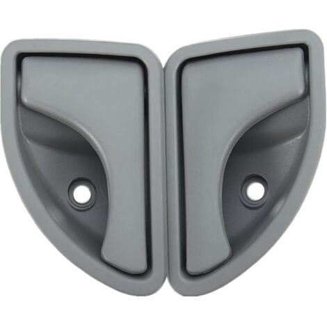 Poignée de porte intérieure avant gauche et droite compatible avec Re-nault Kangoo I 1997-2007 Twingo I 1993-2007 - Type A Gris à gauche et à droite (1/5)