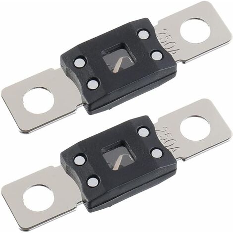 250A MEGA Fusible à Courant Élevé AMG 250 Ampères à Boulonner Pour Voitures, Camions, Véhicules de Construction, Autobus, Caravanes (2 Pièces)