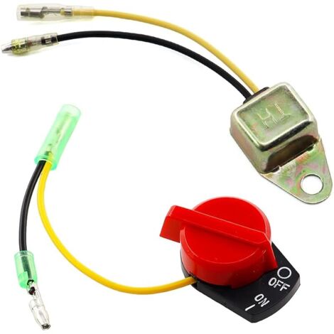 Interrupteur d'arrêt avec capteur d'huile pour moteur à essence Honda GX160 GX200 GX240 GX270 GX340 GX390 Remplacement 36100-ZE1-015 36100-883-005 (1/5)