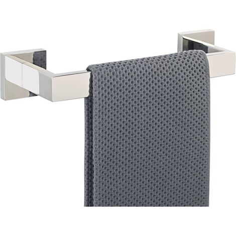 Robuste Porte Serviette Mural Salle de Bain, Support Porte-Serviettes en SUS304 Acier Inoxydable, 30CM Finition Chrome Poli, EGYT030-C
