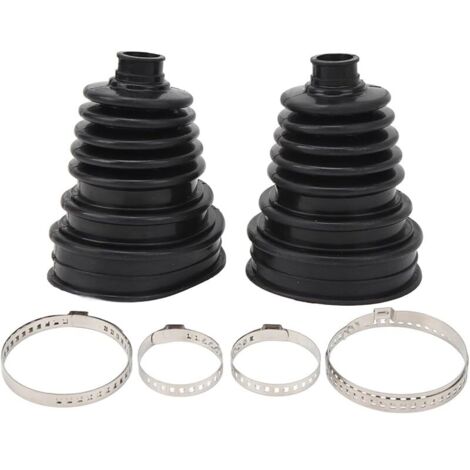 CV Boots – 2 Pièces Universelles En Silicone à Vitesse Constante, Ensemble De Bottes CV Très Flexibles Avec 4 Pinces Pour Voitures (1/5)