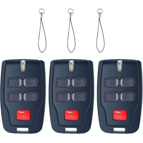 Télécommandes 4 Canaux 433.92 MHz – Compatible avec systèmes de porte de garage de chez BFT MITTO B RCB04 R1 / RCB02 / Cool C4 – Remplacement idéal (3) (1/5)