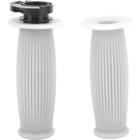 Poignées de commande d'accélérateur en caoutchouc ABS haute résistance, poignées torsadées de guidon de 22 mm, mise à niveau de remplacement pour moto scooter GY6 50 80 125 150 (Blanche) (1/5)