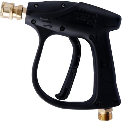 Pistolet Nettoyeur Haute Pression, Pistolet Pulvérisation de Nettoyeur Pistolet à Eau Lavage Voiture à Connexion Rapide 1/4" Pistolet de Laveuse à Jet Interface Filetage M22 pour Lavage Voiture (1/5)