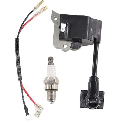Bobine d'allumage avec bougie d'allumage pour Honda GX25 GX25N GX25NT GX25T HHT25S Trimmer FG110 FG110K1 RotoTiller Remplace 30500-Z3E-004 30500-Z0H-003 30500-Z0H-023