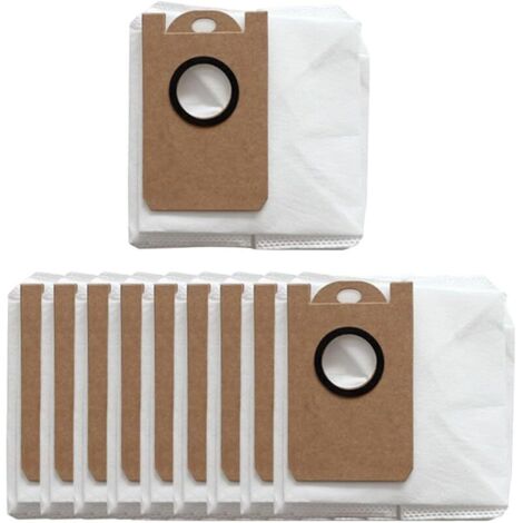 Lot de 10 sacs à poussière de rechange pour aspirateur robot Ultenic TS/TS1/T10 Pro, grande capacité en tissu non tissé (1/5)