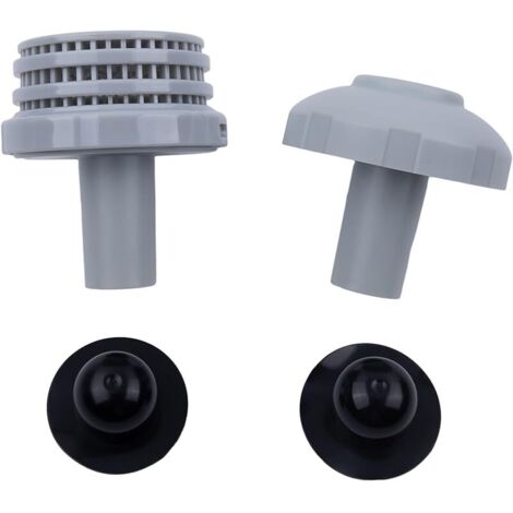 Kit de connexion pour piscine pour Intex avec tuyau de 32 mm de diamètre, connecteur de filtre d'entrée de piscine de 3,2 cm, buse de jet d'entrée de piscine de 3,2 cm (noir) (1/5)