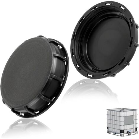 Couvercle IBC noir 163 mm pour réservoir d'eau IBC 1000L, aquarium, robinet de baril, irrigation de jardin (1/5)