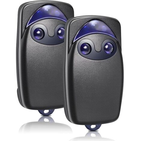 2PCS 433MHzTelecommande Portail Compatible avec Flo2r-s,2 Canaux télécommande Porte de Garage pour FLOXIR FLOXR FLOX2R OXI OX2, pour Porte de Garage (1/5)