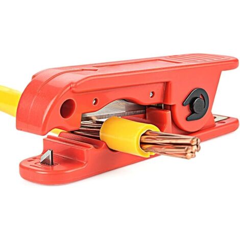 Pince à Dénuder de Câbles Ronds AWG 12 à 4/0, 4-240mm² Mini Pince a Denuder Radiales pour Câbles Electriques/Fils d'Enceinte (1/5)