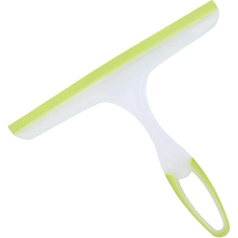 1Pcs Raclette Silicone Vitre,Raclette pour Douche,Raclette Salle De Bain,Raclette Vitre Douche,Raclette Polyvalente pour Fenêtre,pour Miroir, Salle de Bains, Fenêtre,Sol,24 21cm,Vert (1/5)