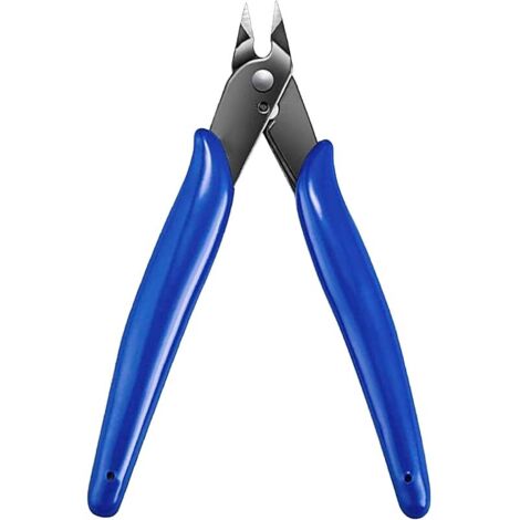 Pince Coupante de Précision Diagonale Mini pour Modélisme Électronique DIY, Bleu (1/5)