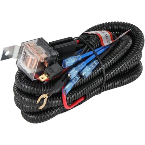 Kit de câblage de klaxon, 12 V 80 A, 4 broches, SPST, pour haut parleur, klaxon, voiture, camion, avec prise relais