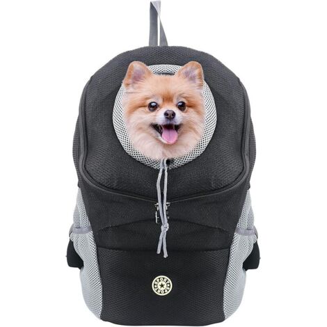 Sac à dos pour chien et chat avec design respirant et épaule rembourrée pour la randonnée en plein air (convient aux animaux de compagnie de 7 à 8 kg) (1/5)