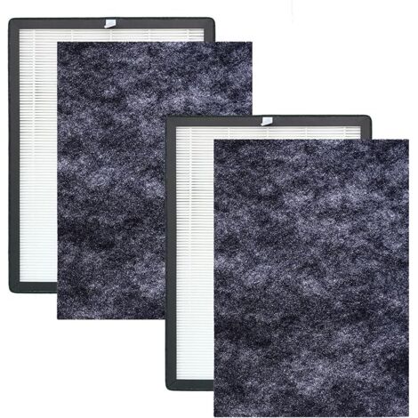 Lot de 2 filtres purificateurs d'air H05 de rechange pour purificateur d'air HIMOX H05 Classe True HEPA et filtre à charbon actif (ne convient pas pour Himox H04) (1/5)