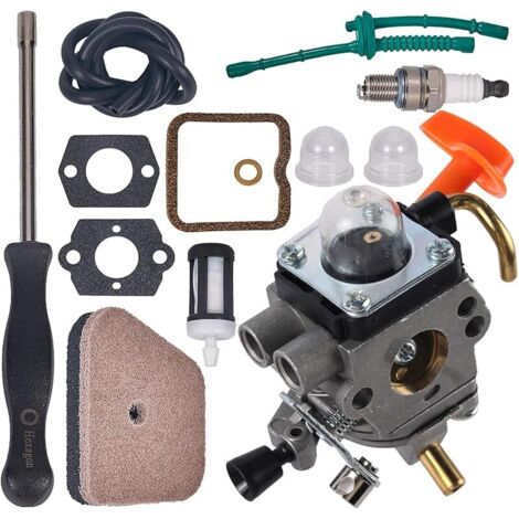 Carburateur FS90R C1Q-S174, Carburateur pour Stihl FS87 FS90 FS100 FS110R KM90 KM90R KM110R KM130R HT100 HT101 avec kit de réglage (1/5)