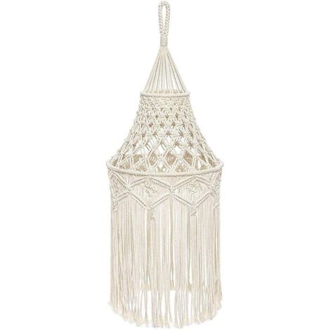 Abat-jour en macramé en forme de H pour chambre à coucher, salon, chambre d'enfant, chambre à coucher, chambre à coucher, chambre d'enfants, chambre à coucher, décoration d'intérieur (1/5)