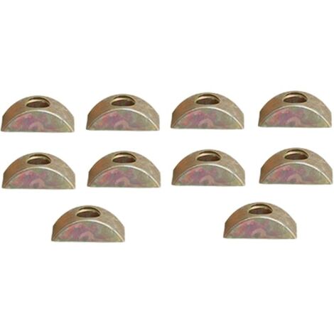 Lot de 10 écrous demi-lune M8 en fer pour meubles, écrous croissants pour lit, armoire, chaise, armoire (1/5)