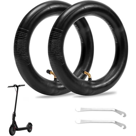 Chambre À Air 10x2.5, 2 Pièces Pneus À Air Renforcée, Pneus De Remplacement, Pneu De Rechange, Avec 2 Leviers, 10 Pouces Remplacement De Pneu Pour Roue Avant/Arrière Pour Scooter (1/5)