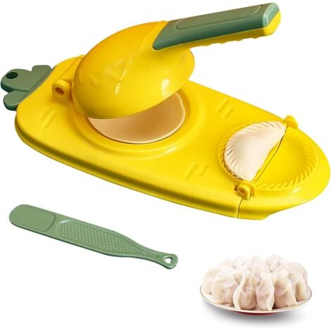 2 en 1 Dumpling Maker Manuelle, Moule de Fabricant de Boulette, Machine a Ravioli, Moule à Dumplings avec Cuillère de Remplissage, Rapide et Facile pour Faire des Boulettes et Peaux de Boulettes (1/5)