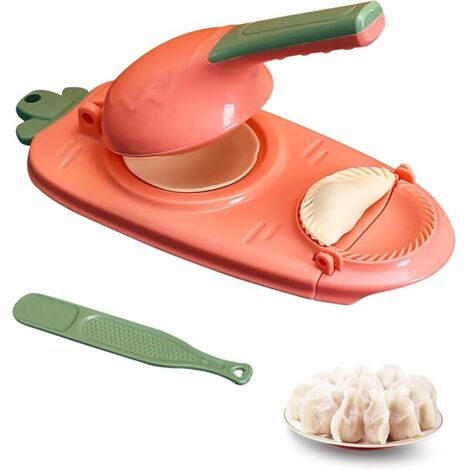 2 en 1 Dumpling Maker Manuelle, Moule de Fabricant de Boulette, Machine a Ravioli, Moule à Dumplings avec Cuillère de Remplissage, Rapide et Facile pour Faire des Boulettes et Peaux de Boulettes (1/5)
