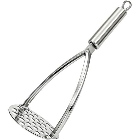 Presse-purée en acier inoxydable pour faire efficacement de la purée de pommes de terre, écraseur de pommes de terre robuste avec poignées robustes durables, pain à la banane, salade d'œufs, légumes (1/5)