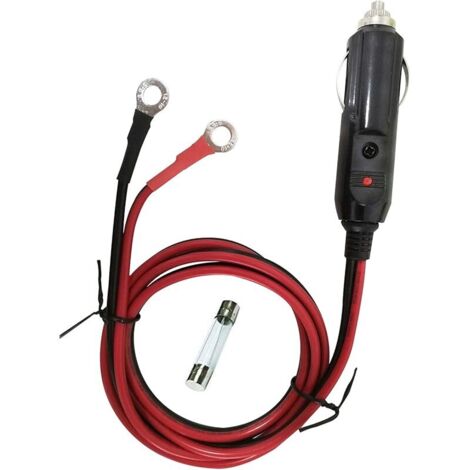 Adaptateur allume-cigare 12 V/24 V, câble d'extension universel pour allume-cigare automobile 1 m 15 A 20 (1/5)