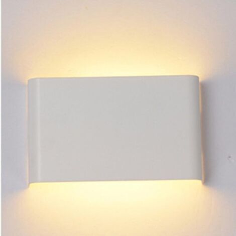 Applique murale LED moderne 5 W pour intérieur - Éclairage mural LED - 14 cm - Corps en fer blanc - 3000 K - Blanc chaud - CA 90-260 V (1/5)
