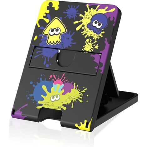 Support pour Nintendo Switch, Steam Deck, Switch OLED, Switch Lite, mignon, portable pliable, support de bureau compact, antidérapant, noir (1/5)