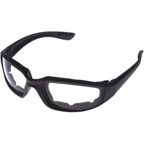 Lunettes de moto coupe-vent, anti-poussière, rembourrées, confortables, transparentes, en PVC, verres miroir, protection UV400 (1/5)