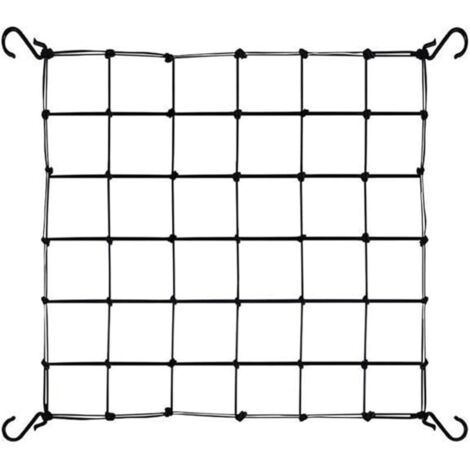 1 Pièce Filet de Soutien pour Plantes, 90 x 90cm Filet de Culture Élastique, Treillis Elastique pour Tente de Culture, Filet à Plantes Grimpantes avec 4 Crochets, Pour Jardin (1/5)