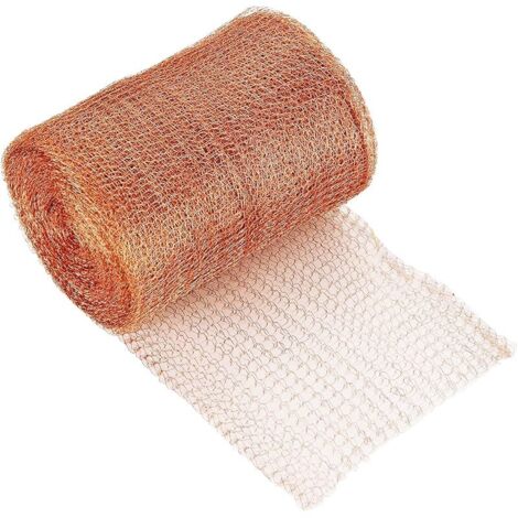 Rouleau de Maille de Cuivre 10M - Filet Antiparasitaire pour Le Trou de Construction, Protection des Jeunes Plants et Graines (Largeur: 12,7CM) (1/5)