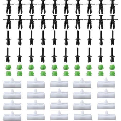 20 pièces de kit de clips de bas de caisse pour garnitures Compatible avec BMW Série 3 E36 316i 318i E46 E90 Clips de fixation de garniture de porte, ensemble de rivets solides 51711932996 551008 (1/5)