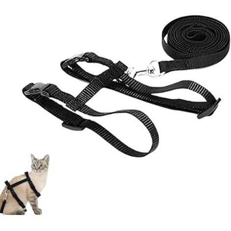 Gilets Pour Chat Avec Laisse, Harnais Réglable Pour Chat, Harnais Chat Réglable Harnais Laisse, Ensemble Harnais Et Laisse Pour Chat, Laisse Harnais Pour Chaton Petits Animaux De Compagnie Balad (1/5)