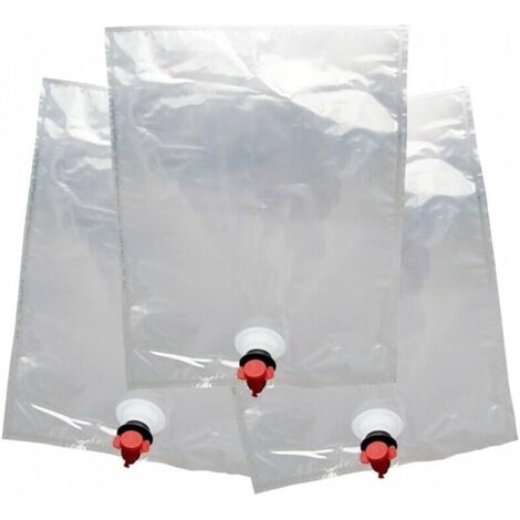 Convient pour les conteneurs de boissons/distributeurs de vin rouge, sacs en boîtes de 5 L, 5 pièces, légers et moins de déchets