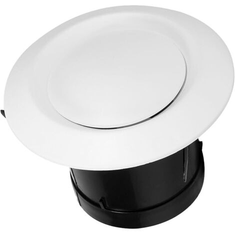 Couvercle de Conduit de Ventilation Réglable, Grille Aération Amovible en ABS Blanc pour Sortie Clim, VMC, Évacuation Climatiseur (1/5)