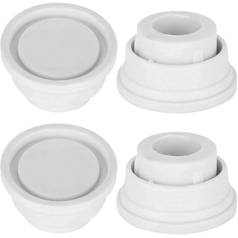 Lot de 4 bouchons universels en caoutchouc pour échelle de piscine, accessoires de rechange pour escaliers mécaniques sous-marins, blanc