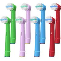 Lot de 8 Pcs brosse à dents pour enfants pour Oral B, têtes de brosse de rechange pour enfants pour Professionnel Derechange Têtede Brosse à Dents Électrique Enfants